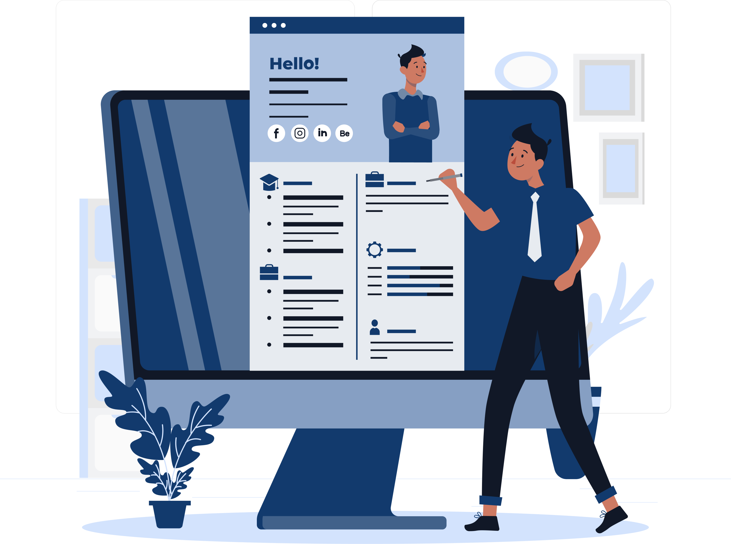 Job seeker illustration
