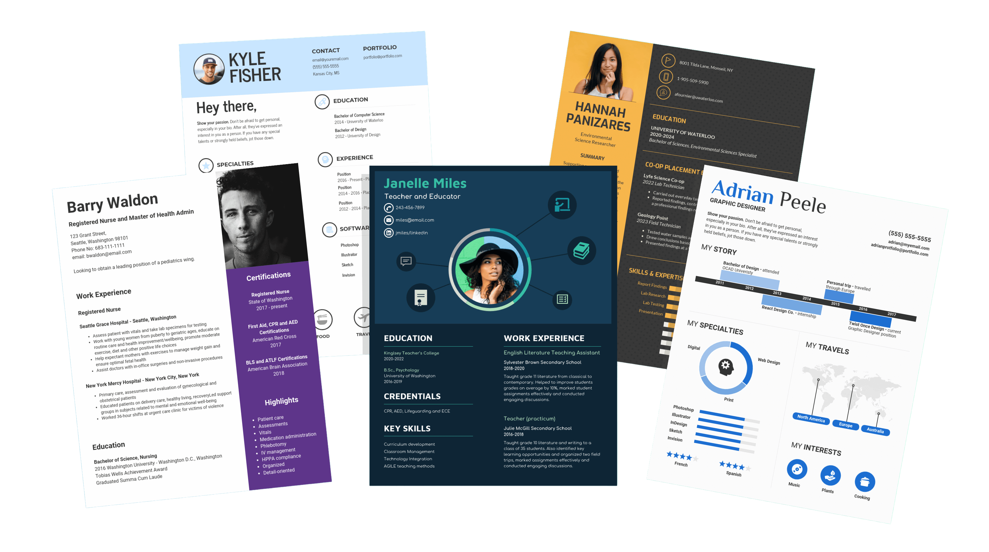 Preview of professional, ATS-optimized resume templates