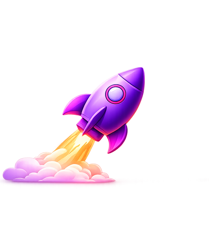 Rocket launching, representing the Quick Start Plan